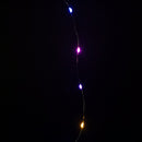 200 LED 10m Premier MicroBrights Indoor Outdoor Christmas Multi Function Battery Operated Lights with Timer on Pin Wire in Rainbow