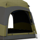 Outsunny 4 Person Camping Tent Festival Hiking Shelter, Dark Green