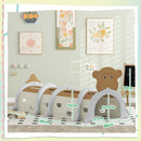 AIYAPLAY Kids Play Tunnel for Crawl and Climb, Monkey Design, Brown