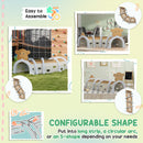 AIYAPLAY Kids Play Tunnel for Crawl and Climb, Monkey Design, Brown