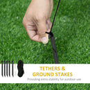 HOMCOM  Inflatable Christmas Tree 1.8m , LED Lighted with Santa Claus Dog Decoration