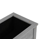 Outsunny Wooden Raised Garden Bed, Elevated Planter Box with Storage Shelf