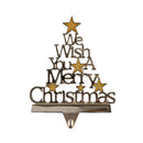 22cm Silver Christmas Stocking Hanger - We Wish You a Merry Christmas