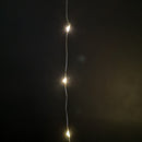 200 LED 10m Premier MicroBrights Indoor Outdoor Christmas Multi Function Battery Operated Lights with Timer on Pin Wire in Warm White