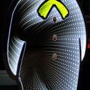60cm Infinity Light up The Snowman Christmas Decoration with White LEDs on Wooden Base