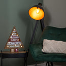 42cm Wooden Christmas Countdown Decoration with 10 Warm White LEDs