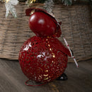 30cm Battery Operated Filigree Christmas Santa Folk Light Decoration with LEDs