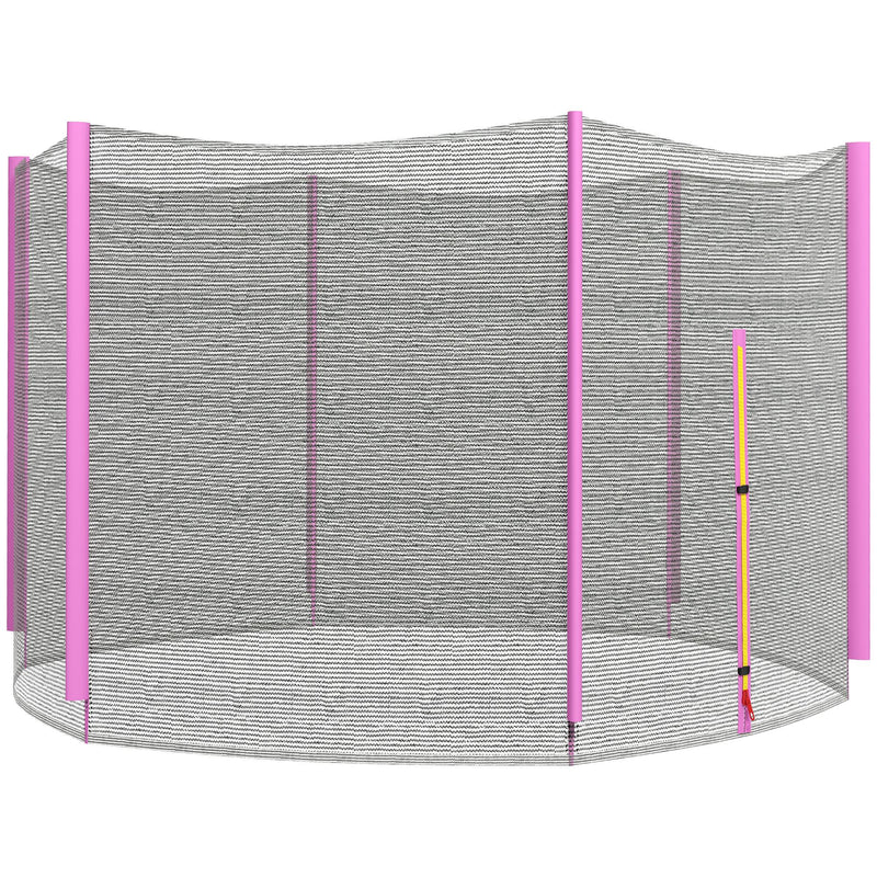 SPORTNOW 8ft Trampoline Net Replacement Safety Net with Zipped Door
