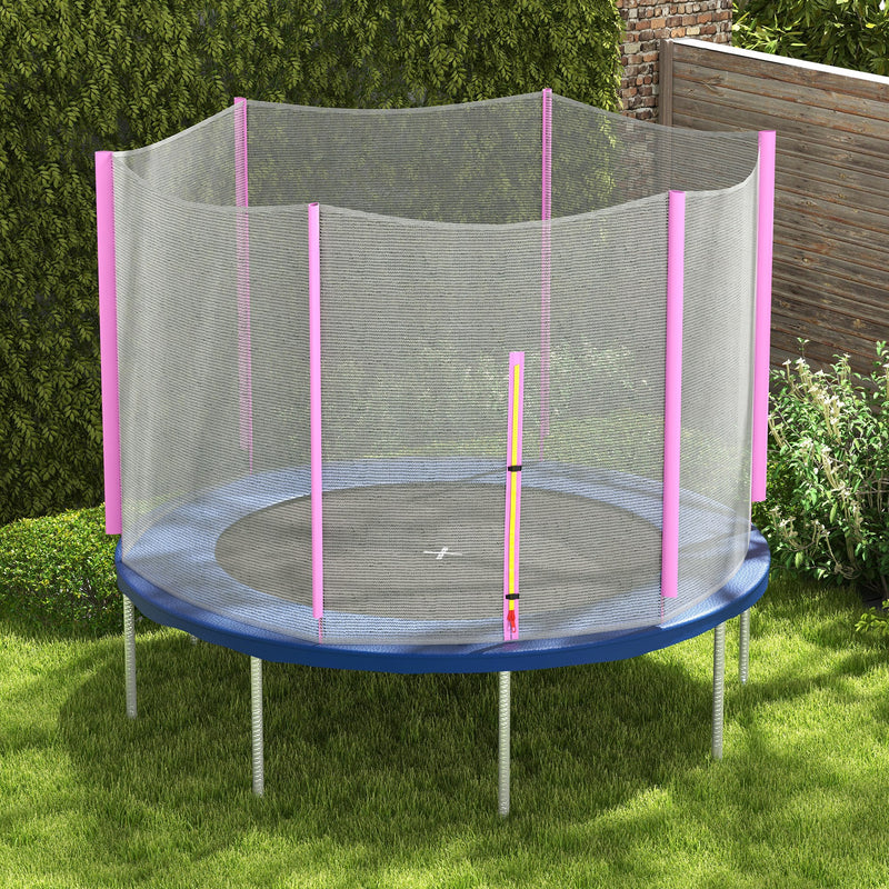 SPORTNOW 8ft Trampoline Net Replacement Safety Net with Zipped Door