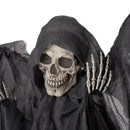 HOMCOM Winged Grim Reaper Animatronic Prop w/ Light Up Eyes, for Haunted House