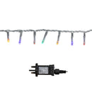 50m 2000 LED TreeBrights Christmas String Lights with Timer in Multi-Coloured on Clear Cable