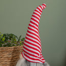 34cm Festive Gonk Cuddly Santa Indoor Christmas Plush Decoration in Striped Hat