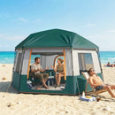 Outsunny Camping Tent 3000mm Waterproof 4-6  Person Green