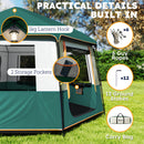 Outsunny Camping Tent 3000mm Waterproof 4-6  Person Green