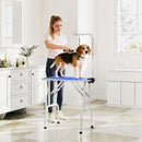 PawHut Foldable Dog Grooming Table Adjustable Arm for Small Dogs