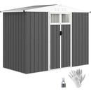 Outsunny 8 x 4 ft Garden Storage Shed, Outdoor Metal Shed