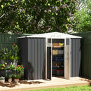 Outsunny 8 x 4 ft Garden Storage Shed, Outdoor Metal Shed