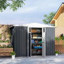 Outsunny 8 x 4 ft Garden Storage Shed, Outdoor Metal Shed