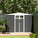 Outsunny 8 x 4 ft Garden Storage Shed, Outdoor Metal Shed