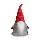 34cm Festive Gonk Cuddly Santa Indoor Christmas Plush Decoration in Spotty Hat