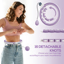 SPORTNOW Smart Weighted Hula Hoop With 16 Detachable Knots