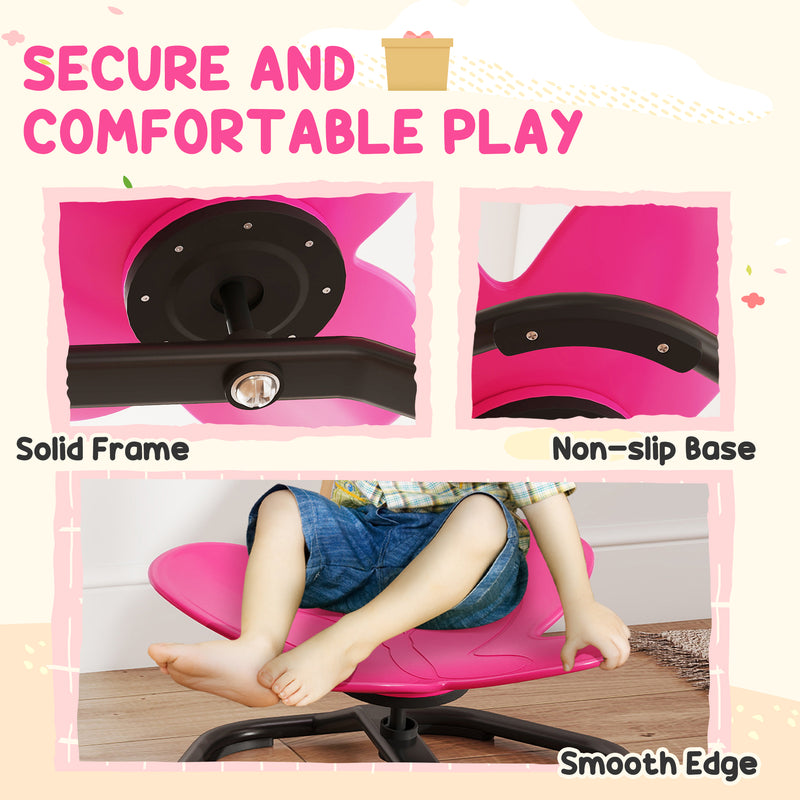 AIYAPLAY Butterfly-Shaped Kids Swivel Chair Sensory Spinning Chair