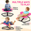 AIYAPLAY Butterfly-Shaped Kids Swivel Chair Sensory Spinning Chair
