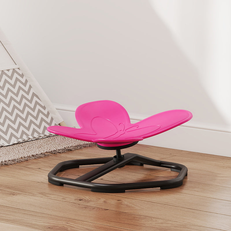 AIYAPLAY Butterfly-Shaped Kids Swivel Chair Sensory Spinning Chair