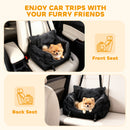 PawHut Dog Car Seat for Small Dogs, Dog Booster Car Seat with Fixed Buckle