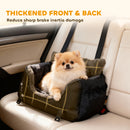 PawHut Dog Car Seat for Small Dogs, Dog Booster Car Seat with Fixed Buckle