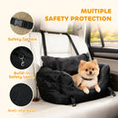 PawHut Dog Car Seat for Small Dogs, Dog Booster Car Seat with Fixed Buckle