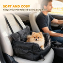 PawHut Dog Car Seat for Small Dogs, Dog Booster Car Seat with Fixed Buckle