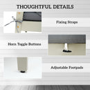 Outsunny 5 Pieces Rattan Patio set with Acacia Wood Top Coffee Table