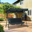 Outsunny Swing Chair 3 Seater - Black