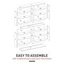 HOMCOM CD Storage Unit DVD Tower Blu-ray Storage Shelf For Office