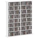 HOMCOM CD Storage Unit DVD Tower Blu-ray Storage Shelf For Office