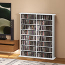 HOMCOM CD Storage Unit DVD Tower Blu-ray Storage Shelf For Office