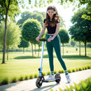 SPORTNOW Folding Electric Scooter W/ LED Lights And Display