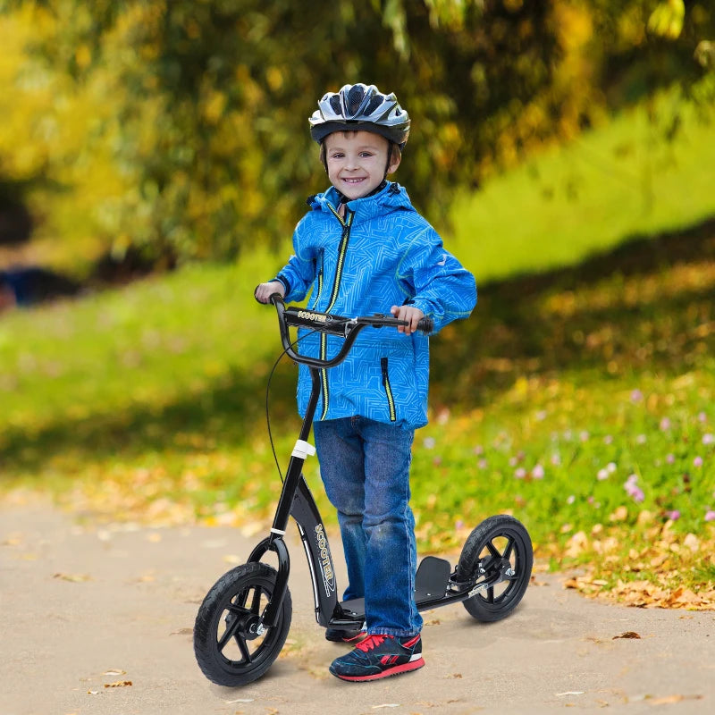 HOMCOM Teen Push Scooter - Black
