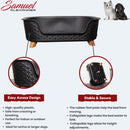 77cm x 58cm Black Plastic Raised Pet Basket with Legs