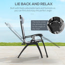 Outsunny Zero Gravity Lounger Folding Recliner Chair w/ Cup Holder