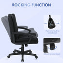 HOMCOM Swivel Executive Office Chair Mid Back Chair w/ Arm, Black