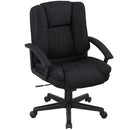 HOMCOM Swivel Executive Office Chair Mid Back Chair w/ Arm, Black