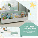 AIYAPLAY Toddler Bed Themed Kids Bed Frame With Storage
