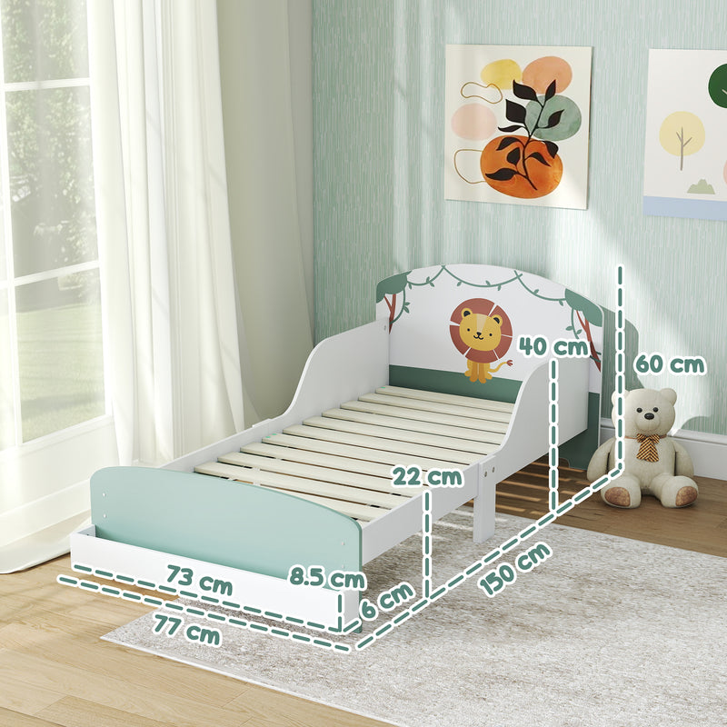 AIYAPLAY Toddler Bed Themed Kids Bed Frame With Storage