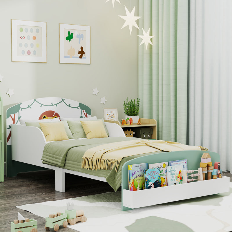 AIYAPLAY Toddler Bed Themed Kids Bed Frame With Storage