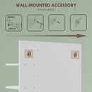 HOMCOM Bathroom Mirror Wall Mount Vanity Mirror with 4 Storage Shelves, White