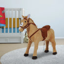 HOMCOM Children Plush Soft Pony - Beige