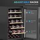 HOMCOM 41 Bottle Wine Cooler Fridge, Freestanding Wine Refrigerator