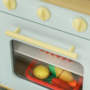AIYAPLAY Play Kitchen, Kids Kitchen Playset with Light & Sound Stove